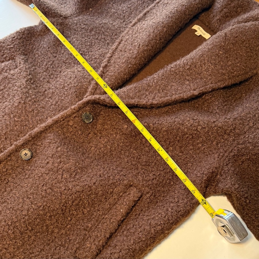 Madewell Pebbled Faux Shearling Shawl Collar Coat – Size M | Cozy Cottage - Picture 8 of 15
